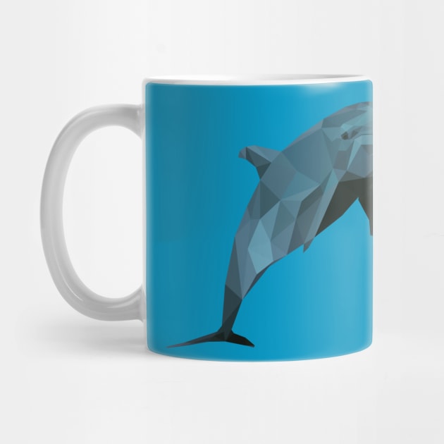 Low poly dolphin by AO01